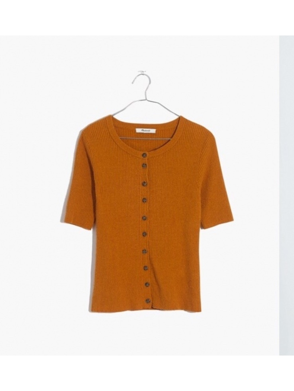 Madewell Hester Short Sleeve Cardigan Sweater Size Medium